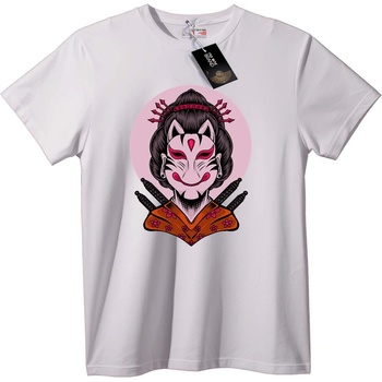 NOONEBRAND Тениска Гейша котка с маска - 6XL, Black