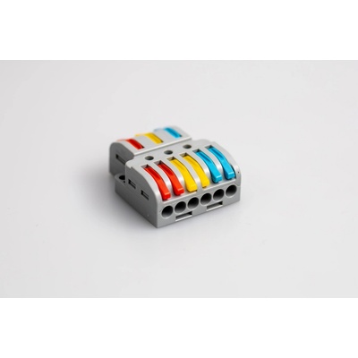 Tracon electric Spojovacia svorka pružinová viacpólová 9 vodičov 0,5-4mm2 32A 400VAC 3P