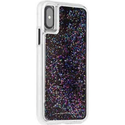 Case-Mate Waterfall Case - дизайнерски кейс с висока защита за Apple iPhone XS, iPhone X (черен)