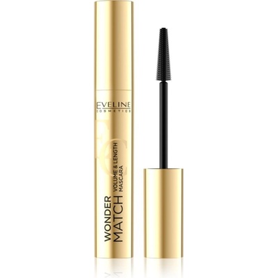 Eveline Cosmetics Wonder Match řasenka pro objem a zahuštění řas Black 7 ml
