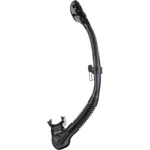 CRESSI Alpha Ultra Dry Snorkel Black/Black - Dry Snorkel for Diving Freediving and Snorkeling, Black/Black, One Size Unisex - ES258150 (ES258150)