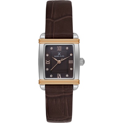 Daniel Klein DK. 1.14116-6 - Дамски часовник, Premium, Кварцов, 21x29mm, 3 ATM, Кафяв