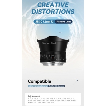 TTArtisan 7,5mm f/2 Fisheyes APS-C Nikon Z-mount