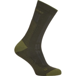 Icebreaker Мъжки туристически чорапи Icebreaker Merino Hike+ Ultralight Crew Walking socks - Dark Loden / Sphagnum - размер 44, 5-46, 5 (EU) (201-9230-0313)