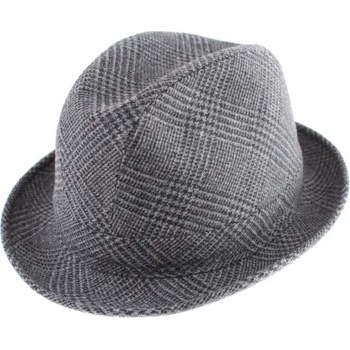 Мъжка зимна шапка Fedora HatYou CP0921, Сив пепит
