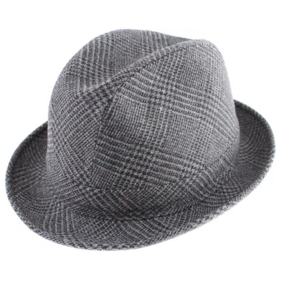 Мъжка зимна шапка Fedora HatYou CP0921, Сив пепит