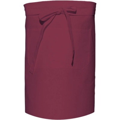Link Kitchen Wear Pekařská zástěra s kapsou X964T Bordeaux 90x50cm