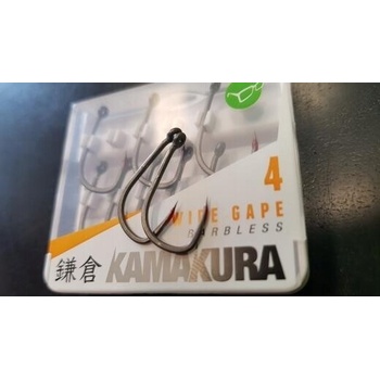 Korda Kamakura Wide Gape Barbless vel.4 10 ks