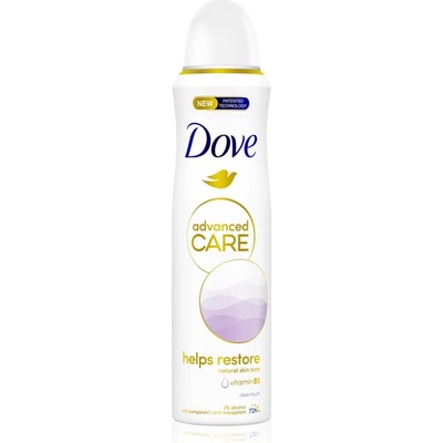 Dove Advanced Care Helps Restore антиперспирант без алкохол Clean Touch 150ml