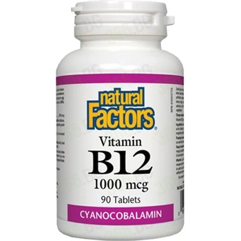 Image 1 of Natural Factors Vitamin B12 Cyanocobalamin 1000 mcg [90 Таблетки]