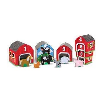 Melissa & Doug Дървени къщички с животни за ориентация, 12434 Melissa and Doug, 000772124348