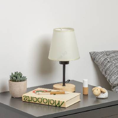Brilagi - Настолна лампа NUBILA WOOD 1xE27/25W/230V дъб/кремав (BG1567E)