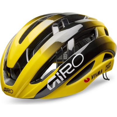 Giro Aries Spherical Matt Black/Yellow Visma 2025