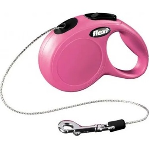 flexi NEW CLassic Cord XS - 3m, до 8kg РОЗОВ (91110000602)