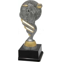 Darteg šípkarska trofej terč a ruka so šípkou 16cm antik