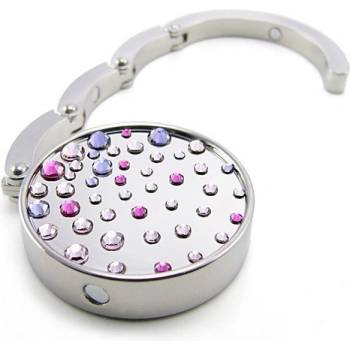 HáčIk na kabelku s kameny Swarovski WATERFALL PURPLE 787115