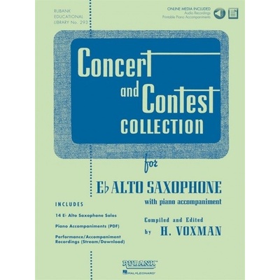 CONCERT & CONTEST COLLECTIONS + Audio Online altový saxofon + klavír PDF