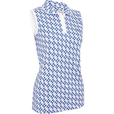 Original Penguin Golf Блуза с яка Original Penguin Golf Women's Parrot Geo Short-Sleeve Performance Polo Shirt - Bright White