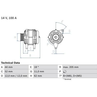 Alternátor BOSCH 0 986 049 231