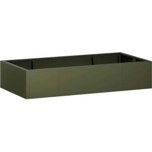 vidaXL Задържащи стени 6 бр. 200 x 100 x 40 см Стомана Маслиненозелено (3449229)