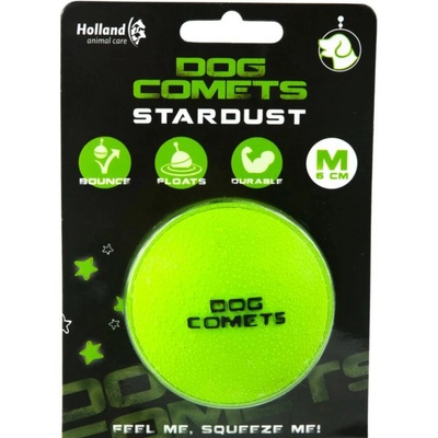 Dog Comets Stardust lopta z prírodného kaučuku 6 cm zelená