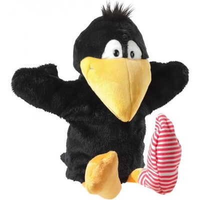 HEUNEC Кукла за театър Heunec - Гарван с чорапче, 36 cm (797772)