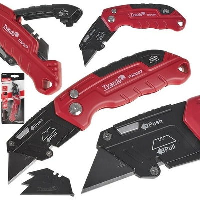Skladací nôž s lichobežníkovou čepeľou FASTFOLD 60×19×0,6 mm SK2H T 60686