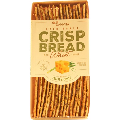 Danvita Pšeničný křehký chléb se sýrem a pažitkou - 130g – Zboží Dáma