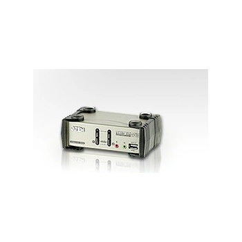 Aten CS-1732B 2-Port USB 2.0 KVMP Switch OSD, 2x USB Cables, 2-port Hub, Audio
