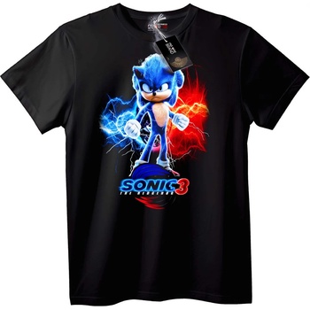 NOONEBRAND Тениска Sonic the Hedgehog 3 - 2XL, Black