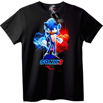 NOONEBRAND Тениска Sonic the Hedgehog 3 - 2XL, Black