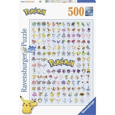 Ravensburger Pokémon: Prvních 151 druhů 500 dílků – Zbozi.Blesk.cz