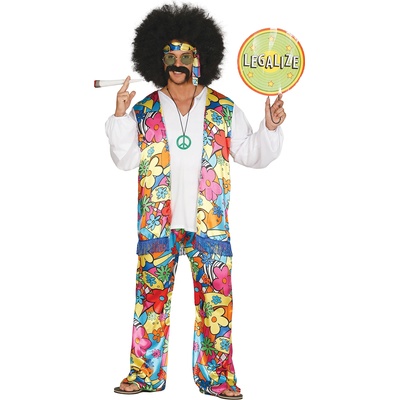 Fiestas Guirca Мъжки костюм - Хипи Размер - Възрастни: M