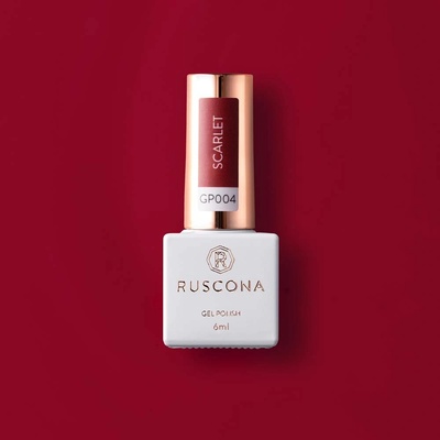 Ruscona gel lak SCARLET 004 6 ml