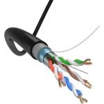  FTP Cat5e 24AWG CU 0.51, ETL Certified, меден, ЧЕРЕН кабел (FTP Cat5e 24AWG CU 0.51 ETL черен)