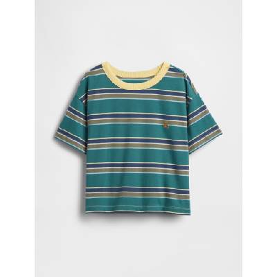 GAP Бебешка раирана тениска Brannan Bear GAP GAP | Zelen | Момчешки | 2 години