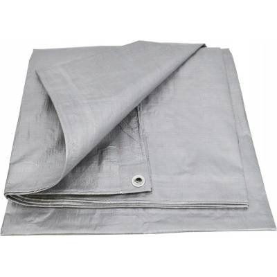 AW-Tools Plachta 10 x 6 m 120 g/m² stříbrná