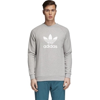 adidas Originals TREFOIL CREW mikina šedá