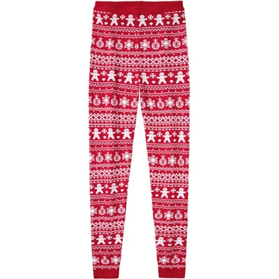 Pepperts dívčí vánoční pletené legíny červený – Zboží Dáma