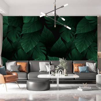 Image 1 of Art Gift Decor Фототапет - Тъмнозелени листа