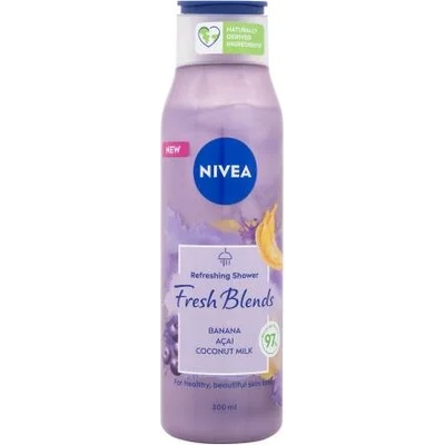 Nivea Fresh Blends Banana & Acai Refreshing Shower Душ гел 300 ml за жени