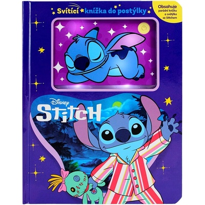 Stitch - Svítící knížka do postýlky