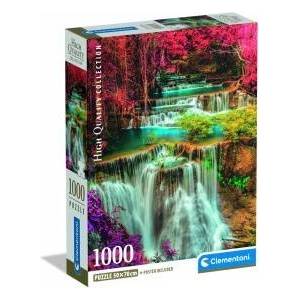 Clementoni -CLE puzzle 1000 Compact Colourful Thai falls 39984