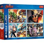Trefl Пъзел Trefl от 4 x 250 части - Героични дни (13309)