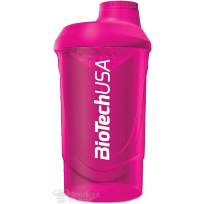Šejker Wave cyklaménový priesvitný 600 ml - BioTech USA