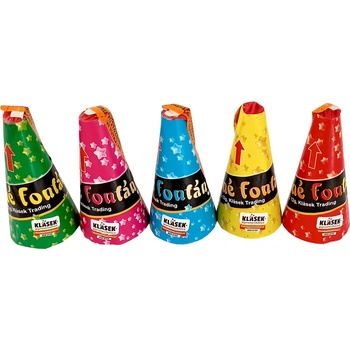 Barevné Fontány 5 ks