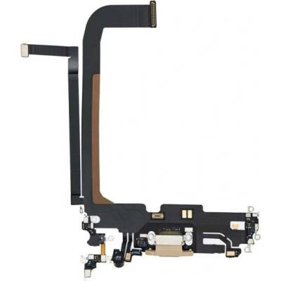 AppleKing nabíjecí a audio flex konektor pro iPhone 13 Pro Max - zlatý