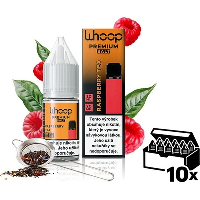 WHOOP SALT Raspberry Tea 10 x 10 ml 20 mg