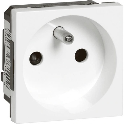 Legrand Контакт ФРЕНСКИ стандарт автоматични клеми 2 мод. цвят бял Mosaic - 077140 (077140)