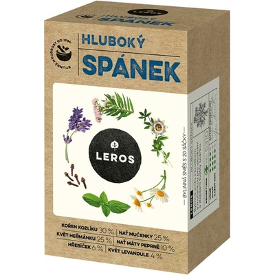 Leros Bylinný čaj Hluboký spánek 20 g